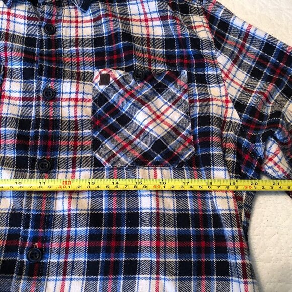 Coleman Flannel Shirt Mens Size XL Red Blue Plaid Long Sleeve Button Up - Picture 6 of 8